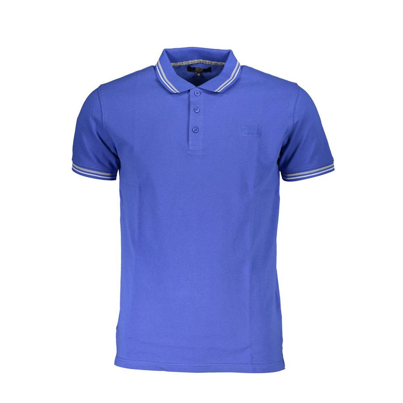 Cavalli Class Blauw Katoenen Polo Shirt voor Heren