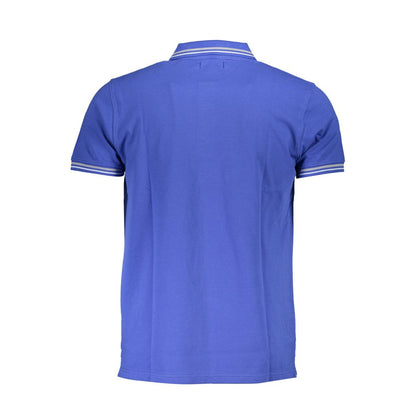 Cavalli Class Blauw Katoenen Polo Shirt voor Heren