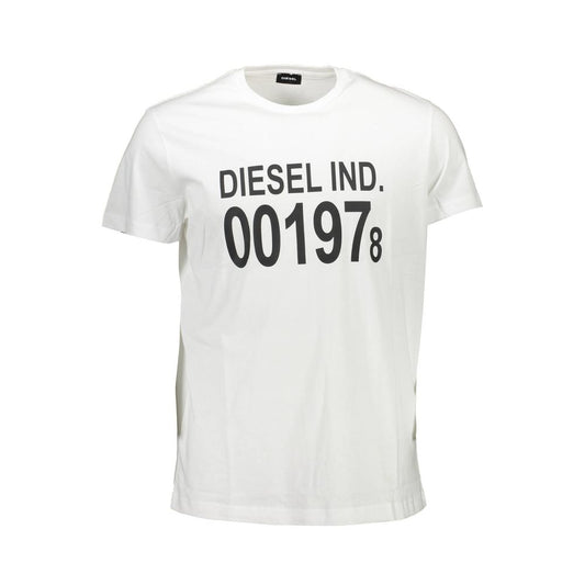 T-shirt blanc en coton Diesel pour homme