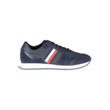 Tommy Hilfiger Blue Polyester Men Sneaker - Eco-Friendly Style