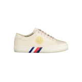 Tommy Hilfiger Beige Leather Women Sneaker - Stylish Comfort