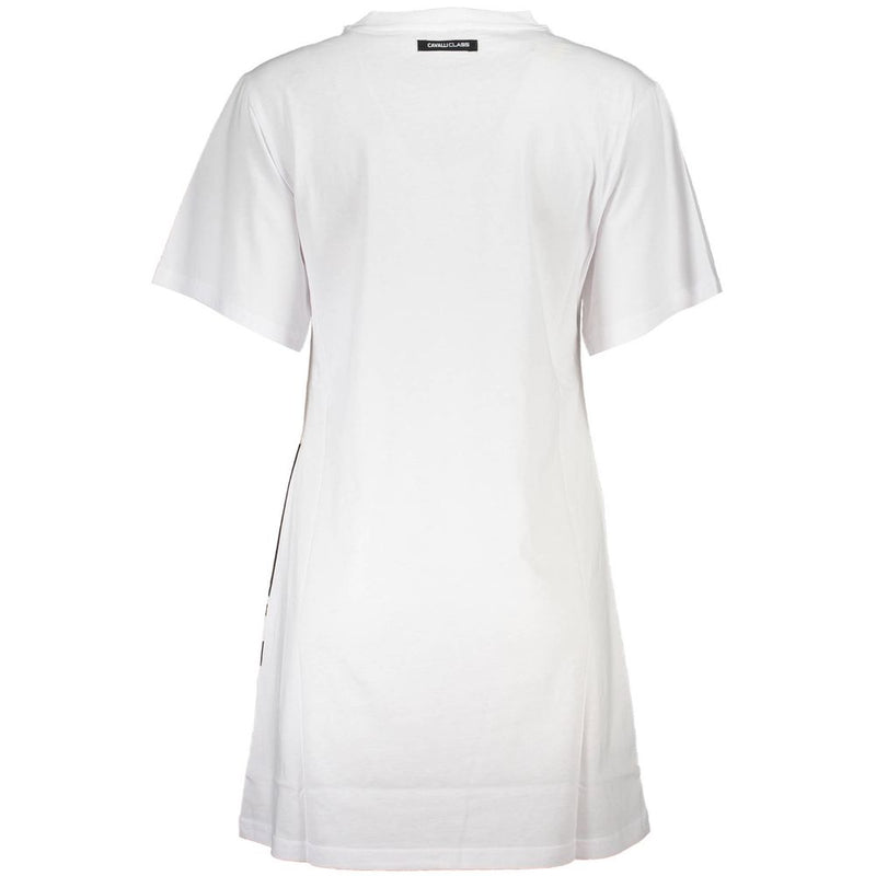Cavalli Class White Cotton Women Dress - Chic & Stylish