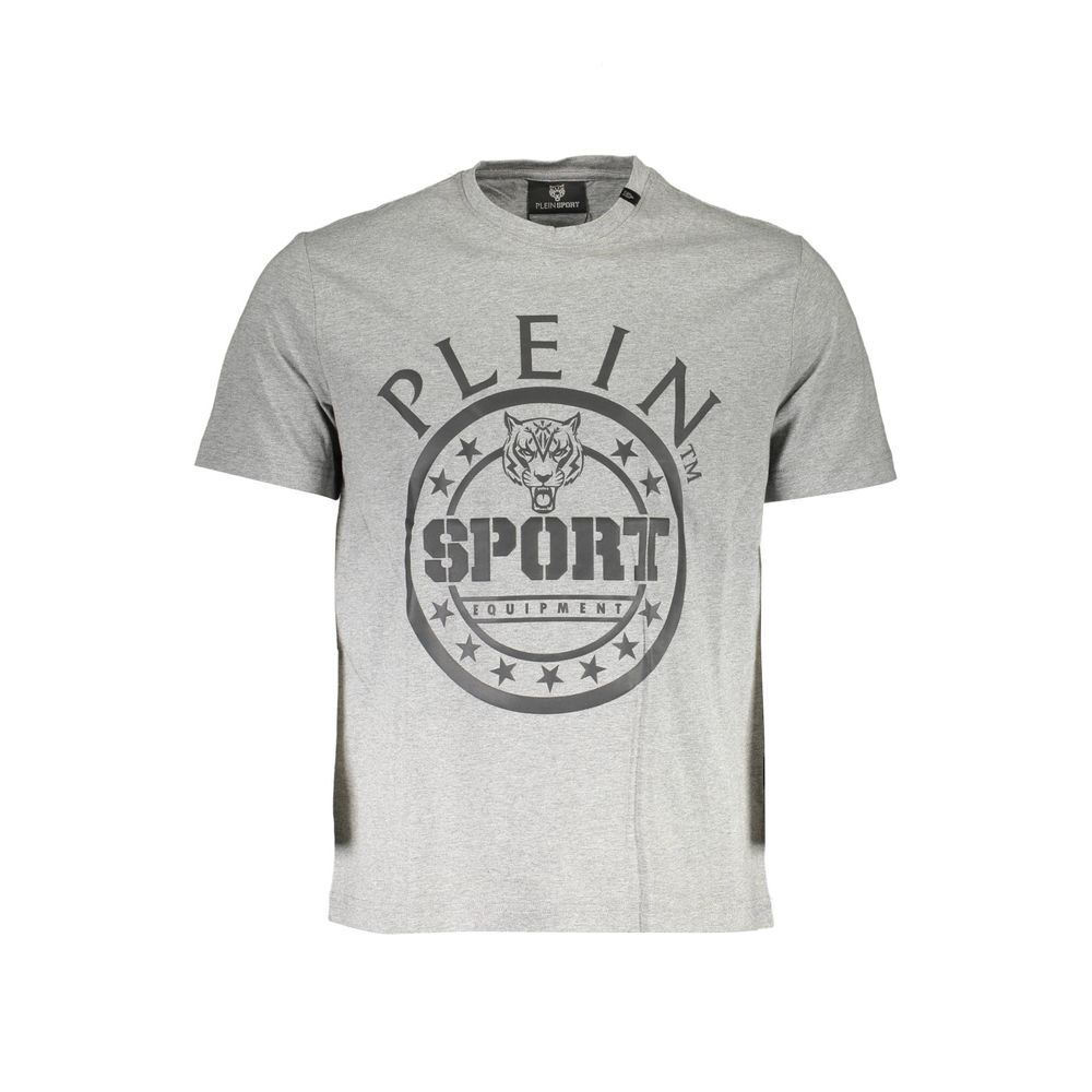 T-shirt homme en coton brun Plein Sport