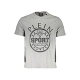 T-shirt homme en coton brun Plein Sport