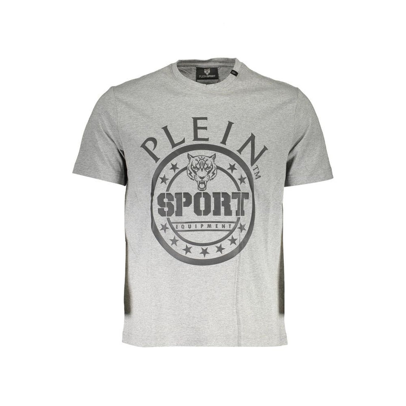 T-shirt homme en coton brun Plein Sport