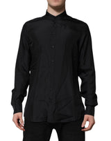Chemise de cérémonie pour homme en soie bleu foncé MARTINI de Dolce &amp; Gabbana