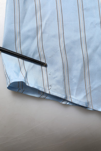 Dolce & Gabbana blauw gestreept MARTINI overhemd met lange mouwen