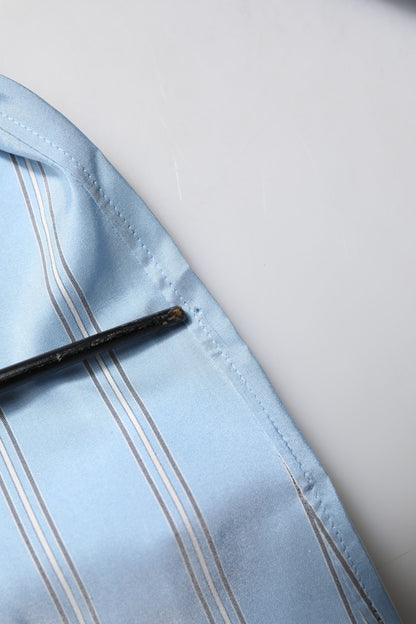 Dolce & Gabbana blauw gestreept MARTINI overhemd met lange mouwen