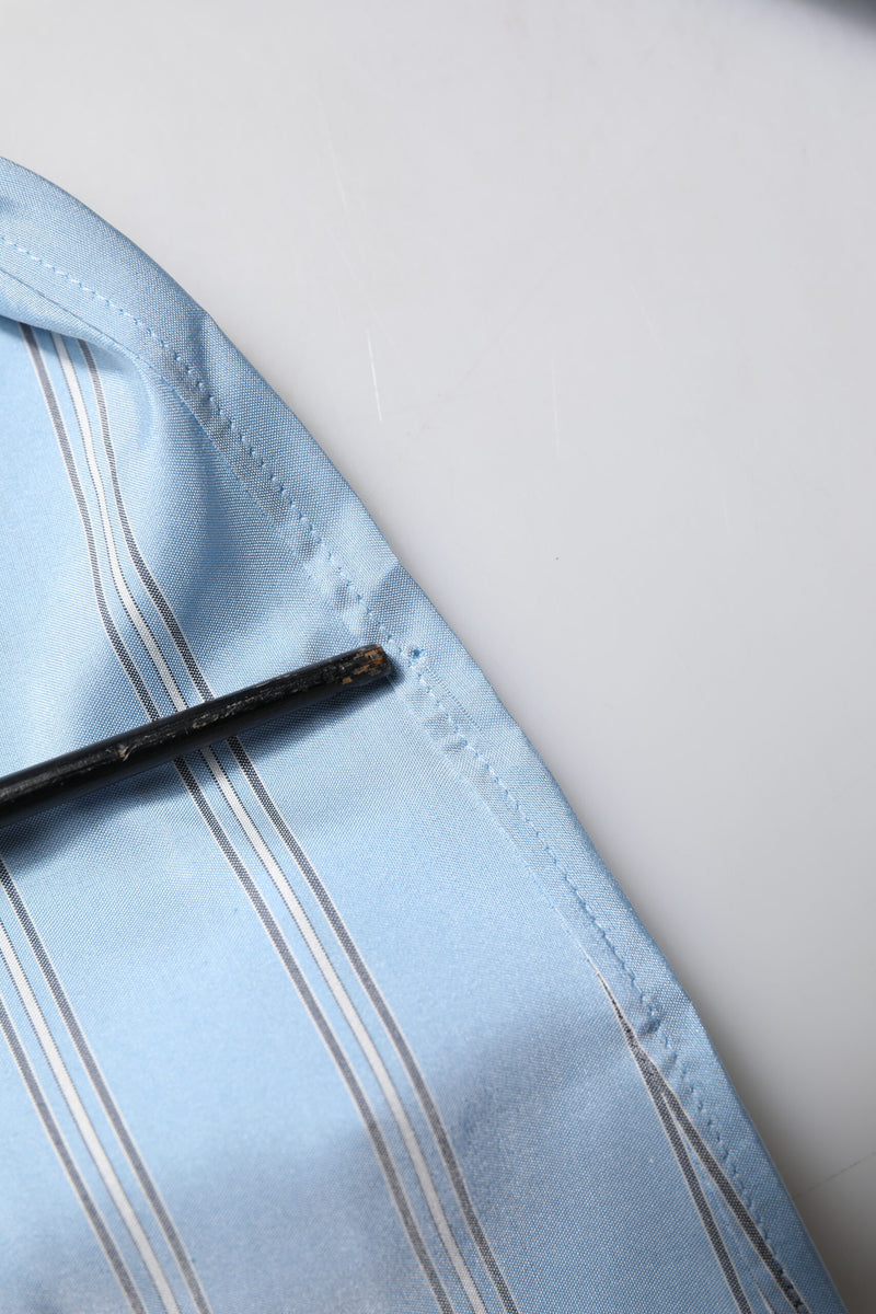 Chemise de ville à manches longues MARTINI rayée bleue de Dolce &amp; Gabbana