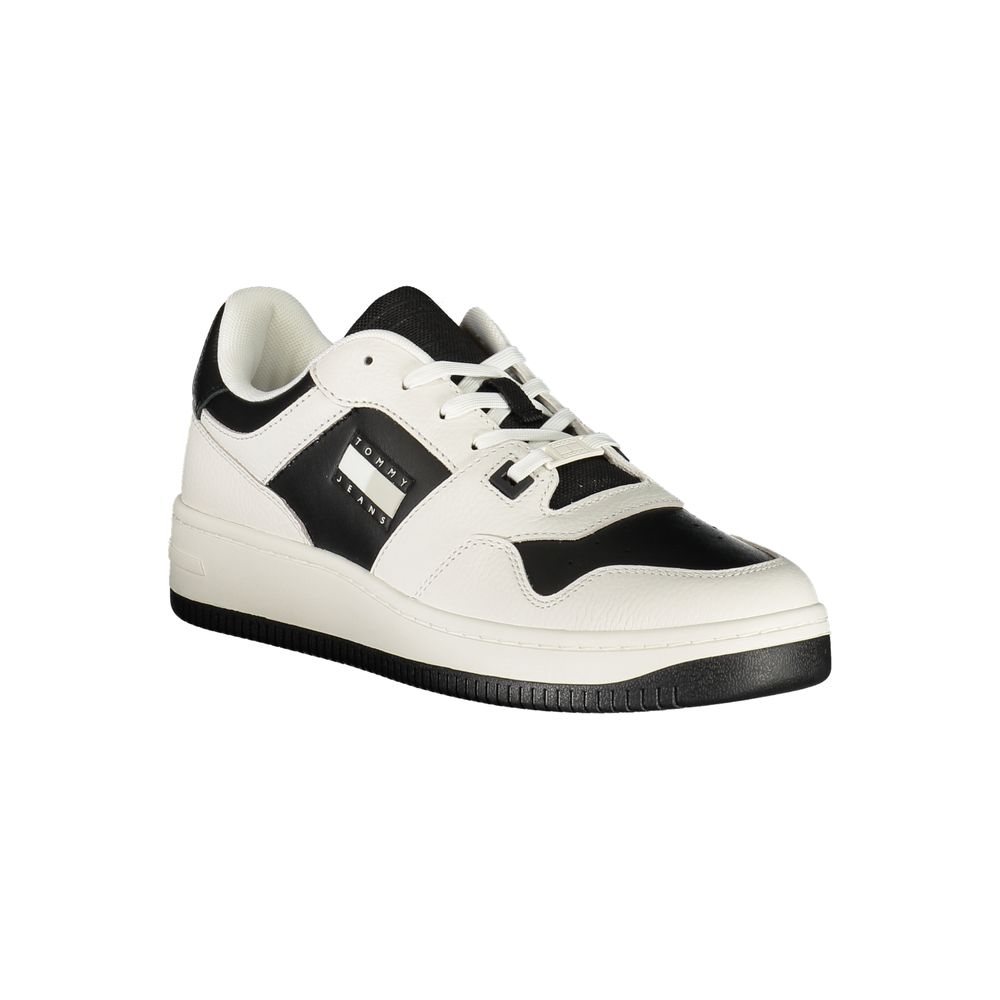 Tommy Hilfiger White Leather Men's Sneaker - Stylish Athletic Footwear