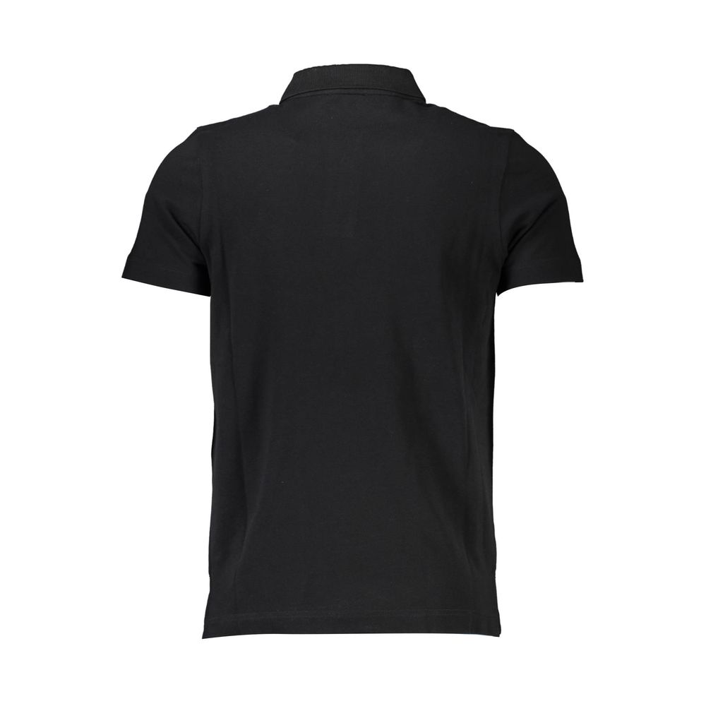 Polo homme en coton noir Cavalli Class