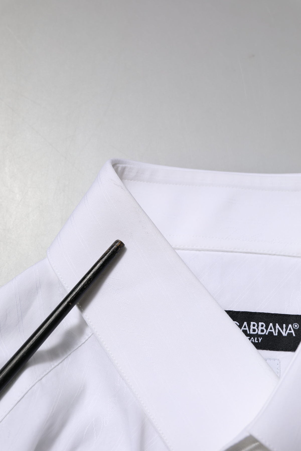 Chemise de ville à manches longues MARTINI en coton blanc de Dolce &amp; Gabbana
