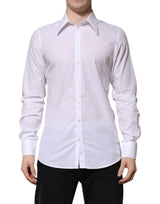 Chemise blanche en coton à manches longues Dolce &amp; Gabbana
