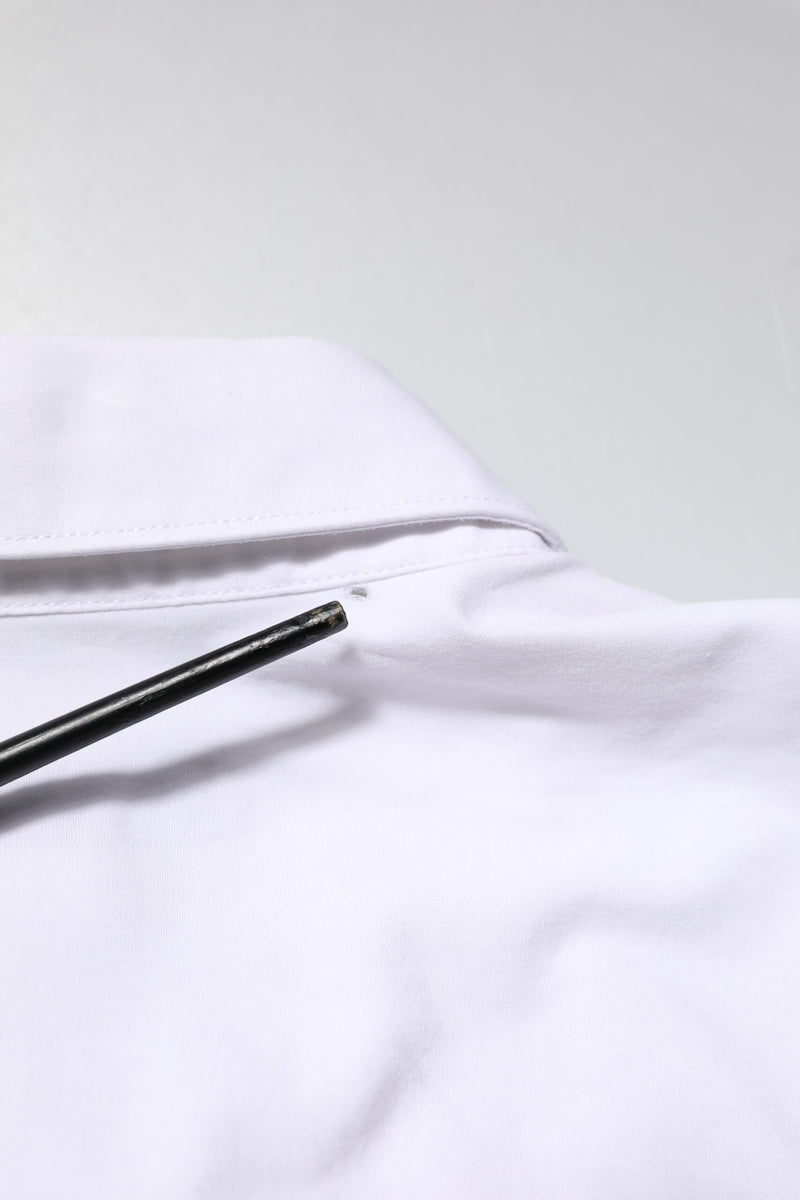 Dolce & Gabbana White Cotton STAFF Long Sleeves Formal Shirt
