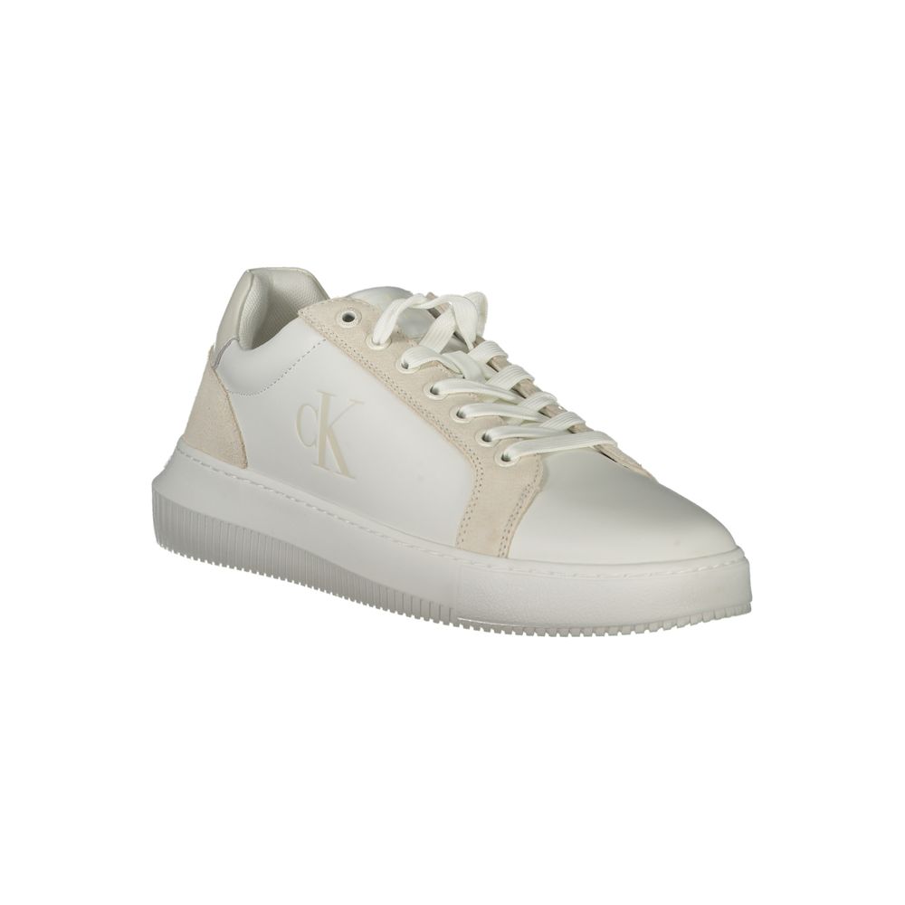 Calvin Klein White Polyethylene Men Sneaker - Sustainable Style