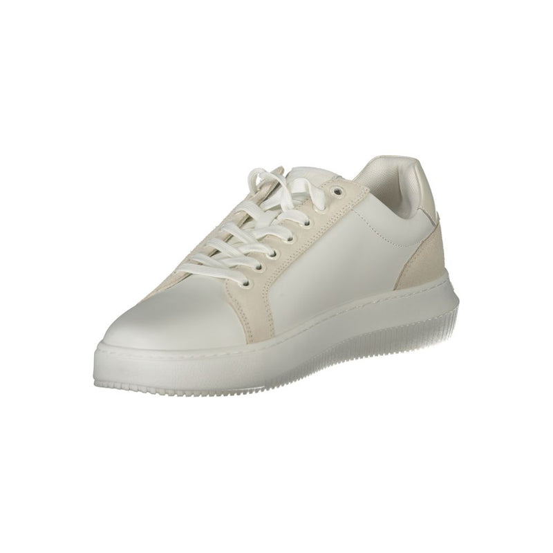 Calvin Klein White Polyethylene Men Sneaker - Sustainable Style
