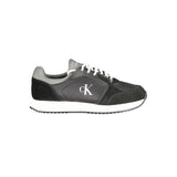 Calvin Klein Black Leather Men Sneaker - Stylish Comfort