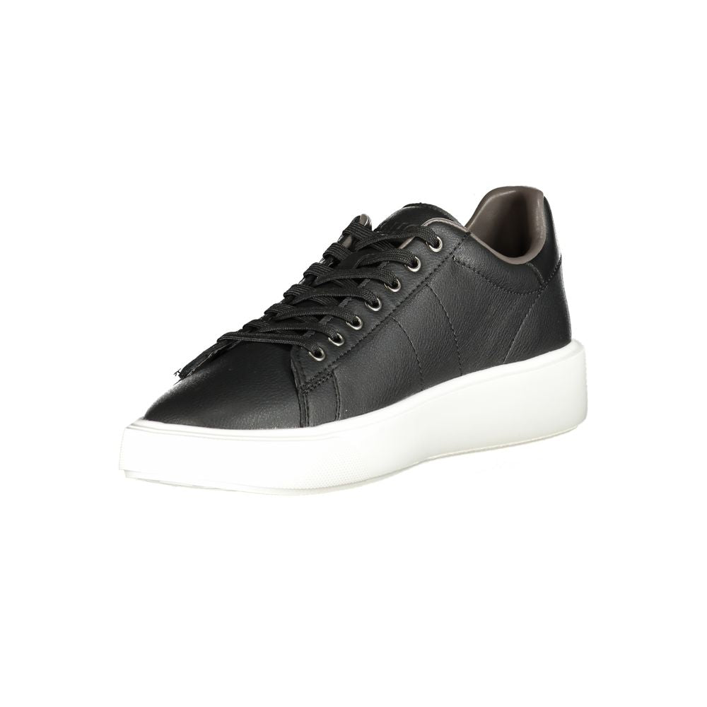 Blauer Black Leather Men Sneaker - Stylish and Durable
