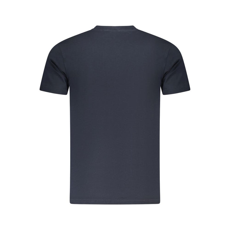 T-shirt homme en coton bleu Cavalli Class