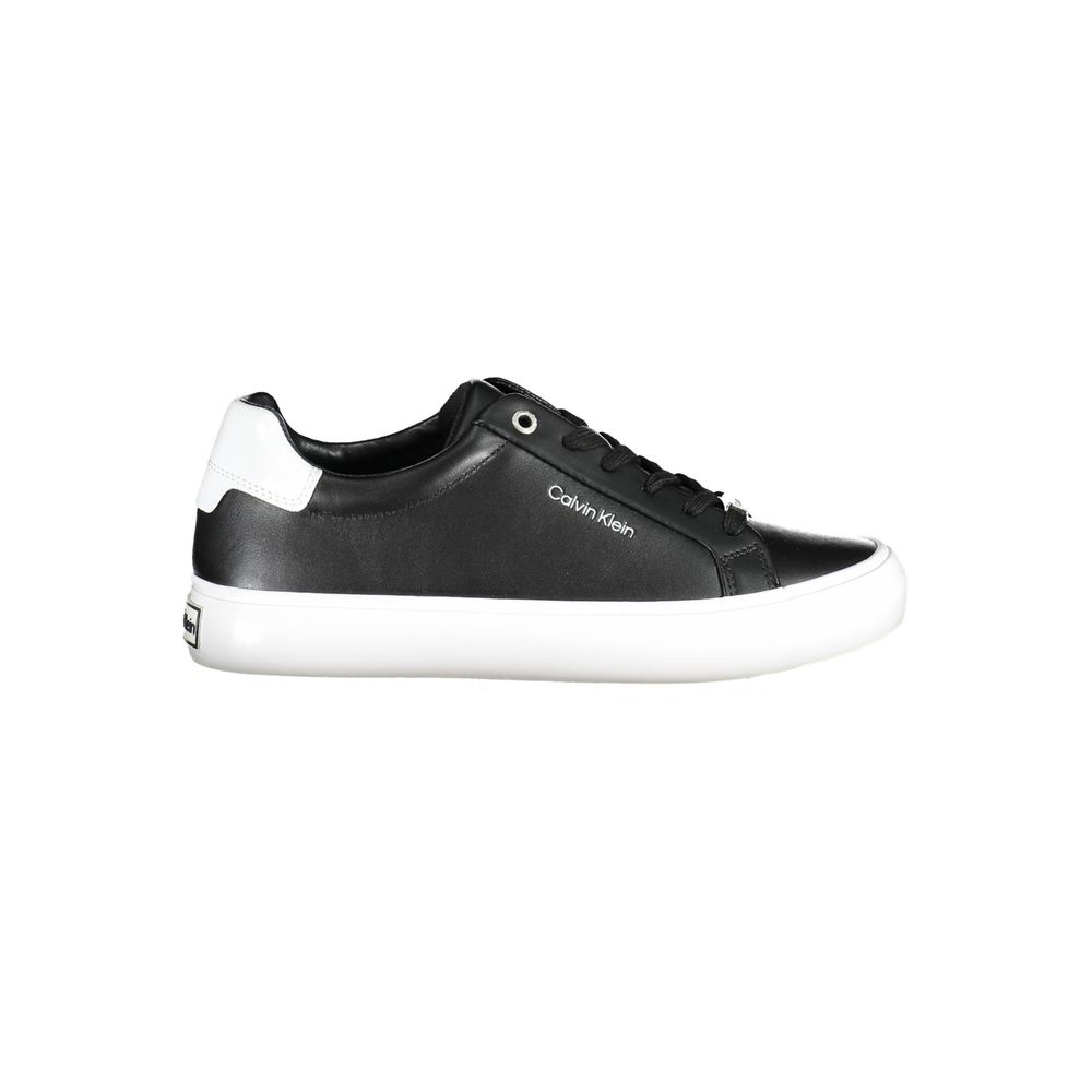 Calvin Klein Black Leather Women Sneaker - Élégance et Durabilité