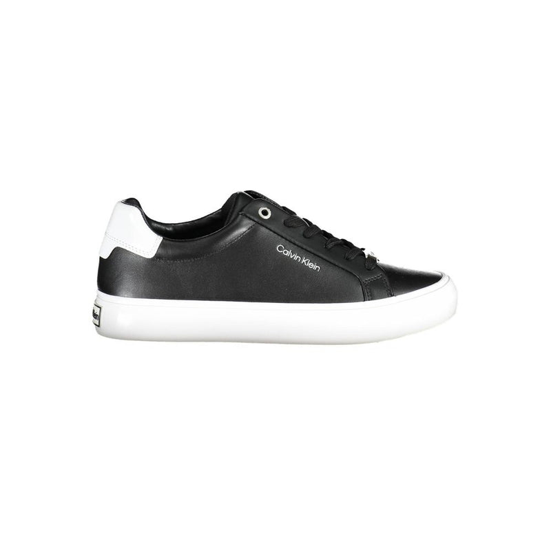 Calvin Klein Black Leather Women Sneaker - Stylish & Sustainable