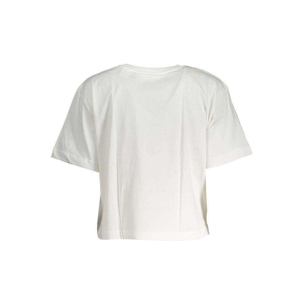 T-shirt blanc en coton pour femme Desigual