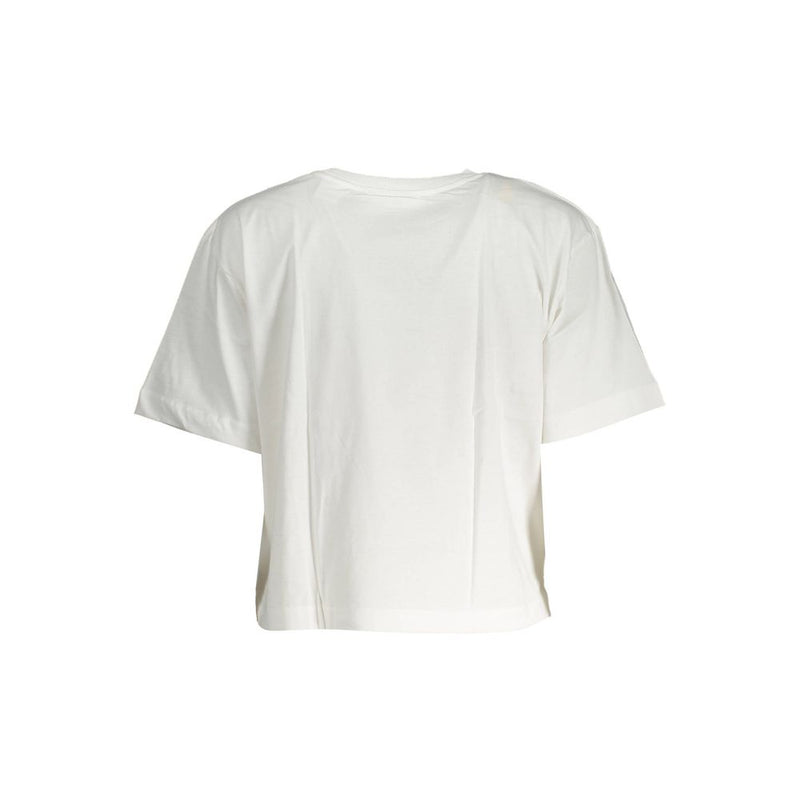 Desigual T-Shirt Femme Blanc en Coton - Élégant et Confortable