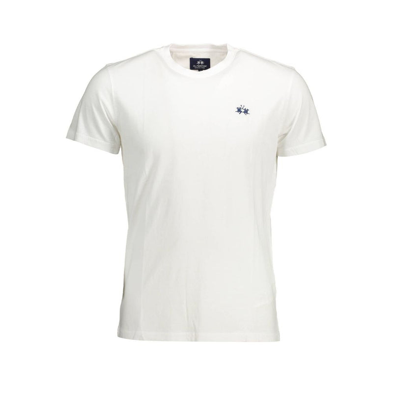 La Martina White Cotton T-Shirt - Classic Style and Comfort