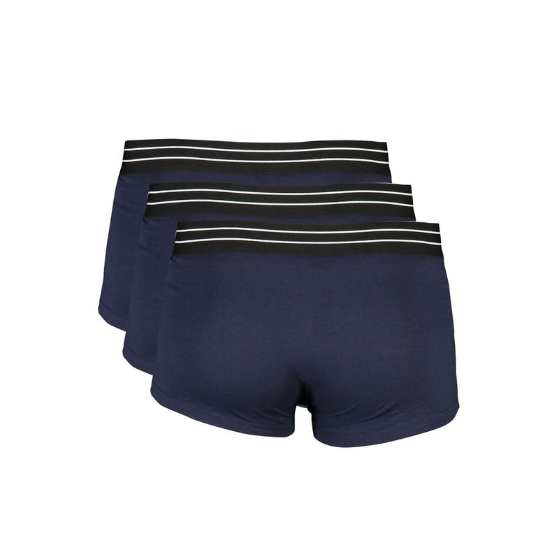 Cavalli Class Blue Cotton Underwear - Boxer Tri-Pack for Men