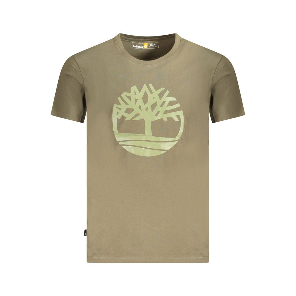 T-shirt en coton vert Timberland