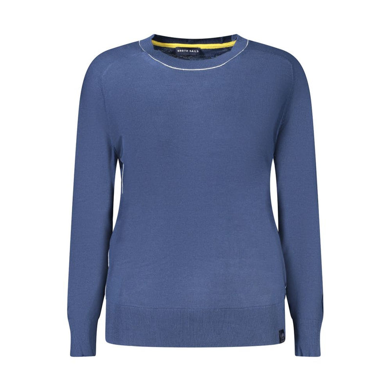 North Sails Blue Cotton Women Sweater - Stylish & Comfortable