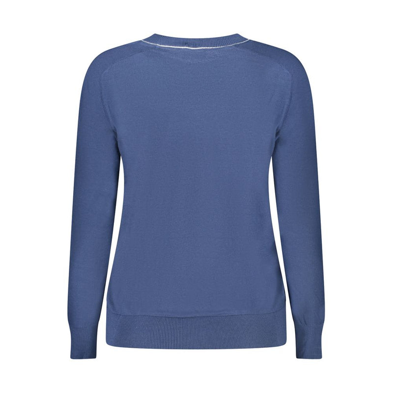 North Sails Blue Cotton Women Sweater - Stylish & Comfortable