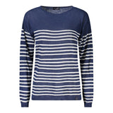 North Sails Blue Cotton Women Sweater - Chic Nautical Style