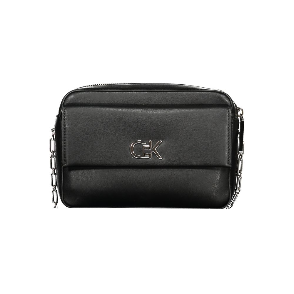 Calvin Klein Black Polyester Women's Handbag - Sustainable Chic