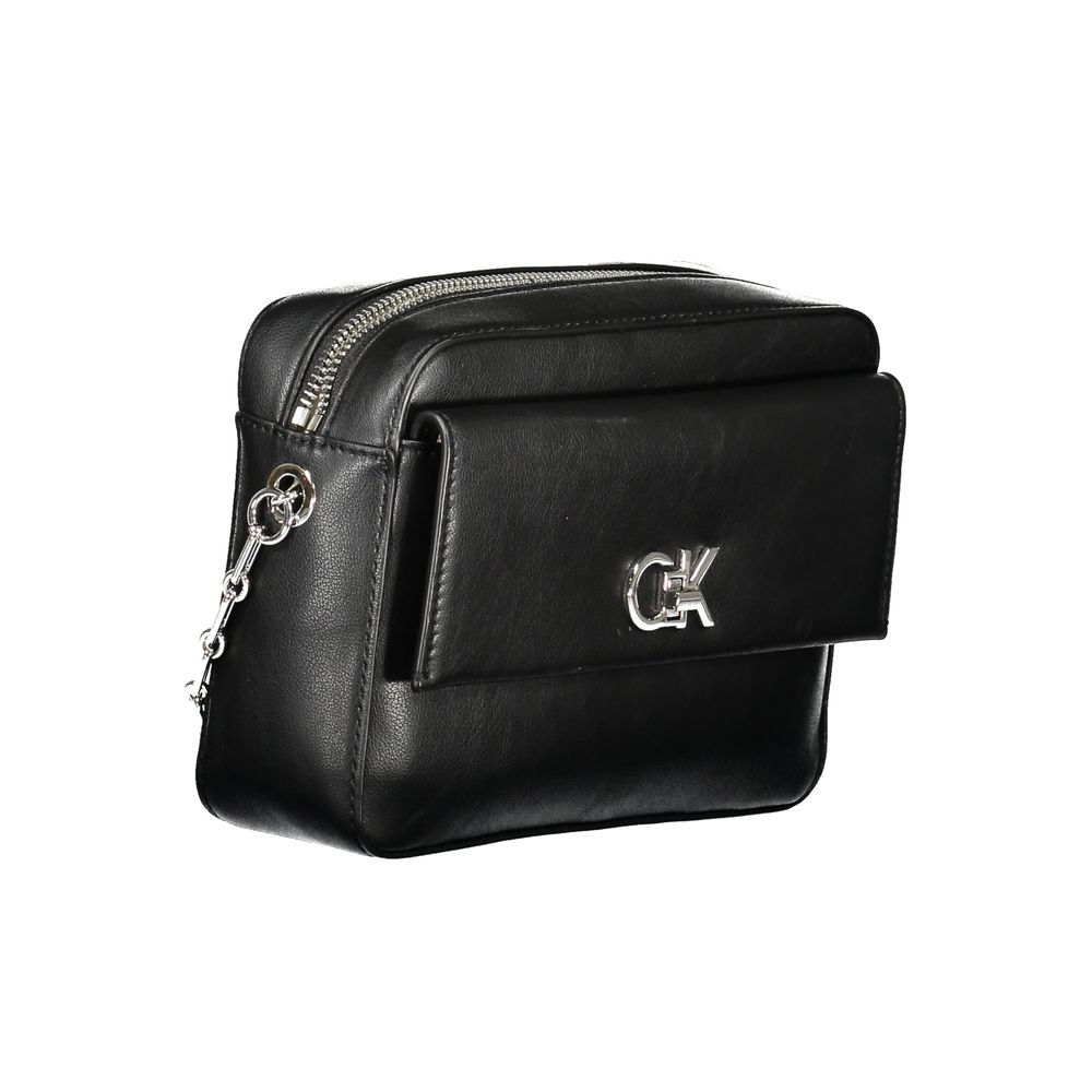 Calvin Klein Black Polyester Women's Handbag - Sustainable Chic