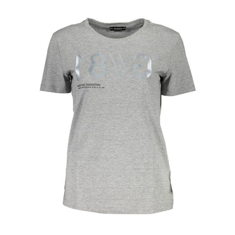 Guess Jeans Gray Cotton Women T-Shirt - Stylish & Comfortable