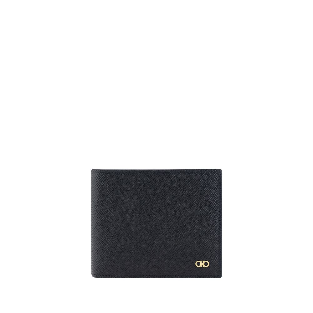 Ferragamo Calfskin Wallet - Billfold Model in Black