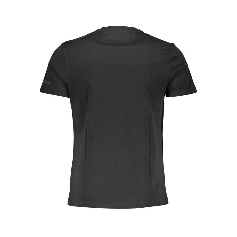 La Martina zwart katoenen heren T-shirt