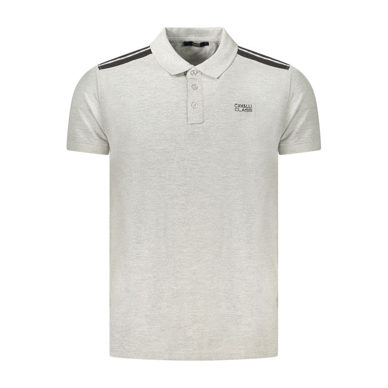 Cavalli Class Poloshirt van katoen in grijs