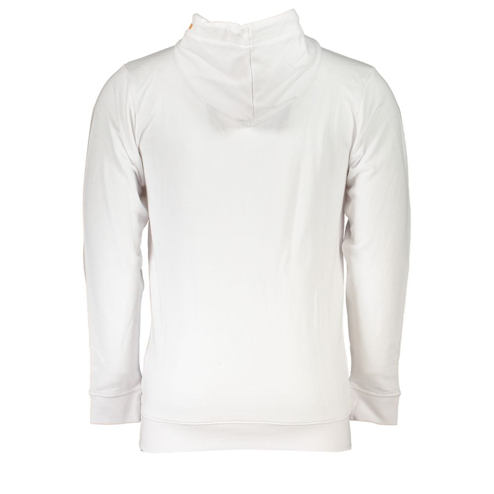 Sweat-shirt à capuche pour homme en coton blanc Cavalli Class