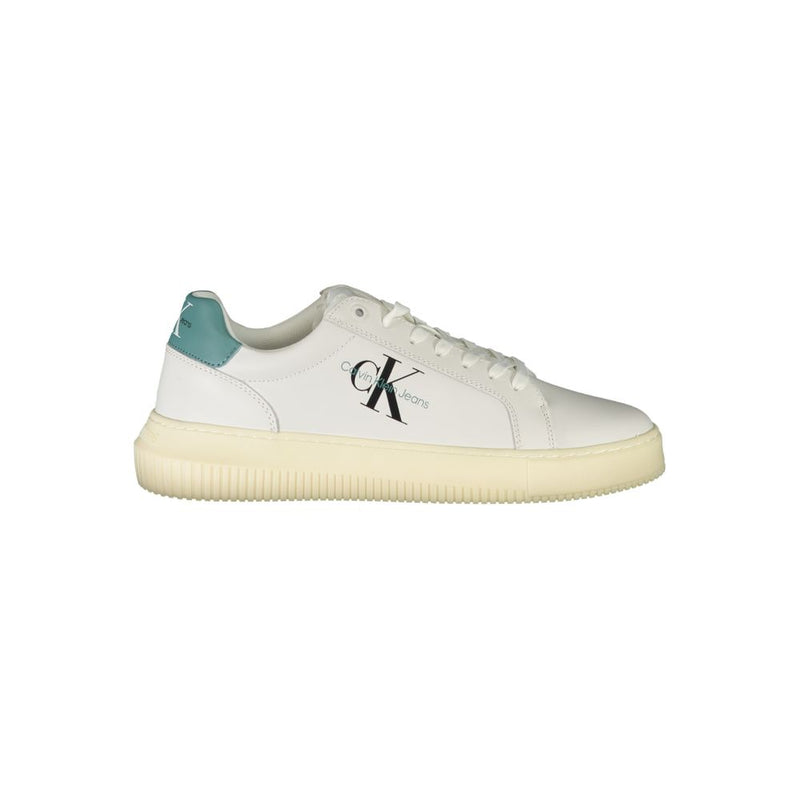 Calvin Klein Sleek White Sneakers - Eco-Conscious Style