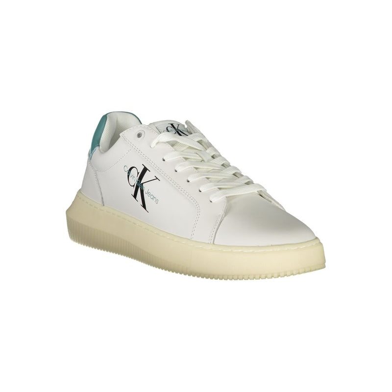 Calvin Klein Sleek White Sneakers - Eco-Conscious Style