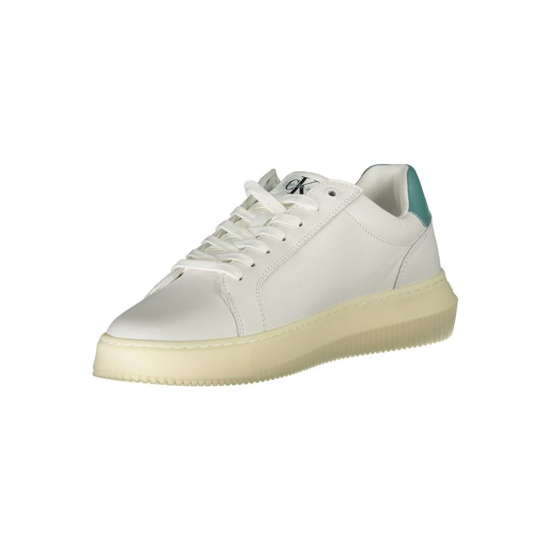 Calvin Klein Sleek White Sneakers - Eco-Conscious Style