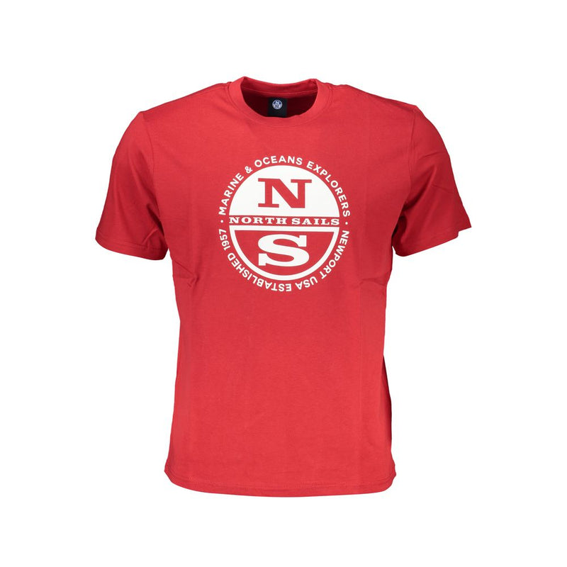 North Sails rood katoenen T-shirt