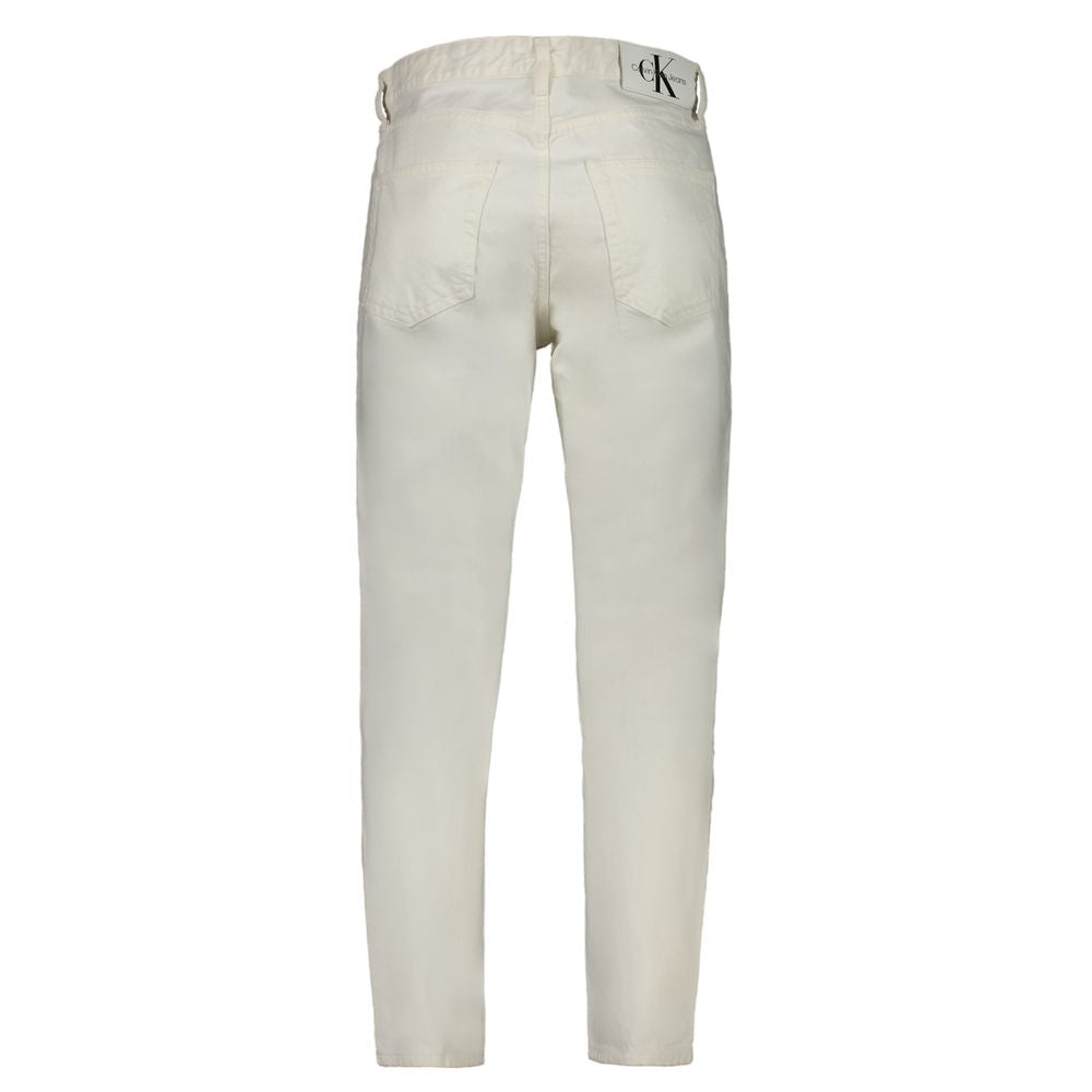 Jeans en coton blanc pour homme de Calvin Klein