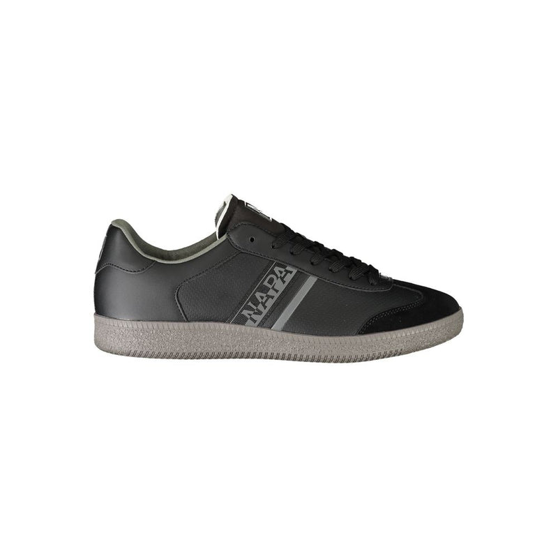 Napapijri Black Polyester Sneaker - Modern Athletic Style