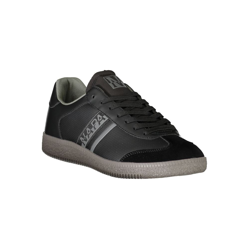 Napapijri Black Polyester Sneaker - Modern Athletic Style