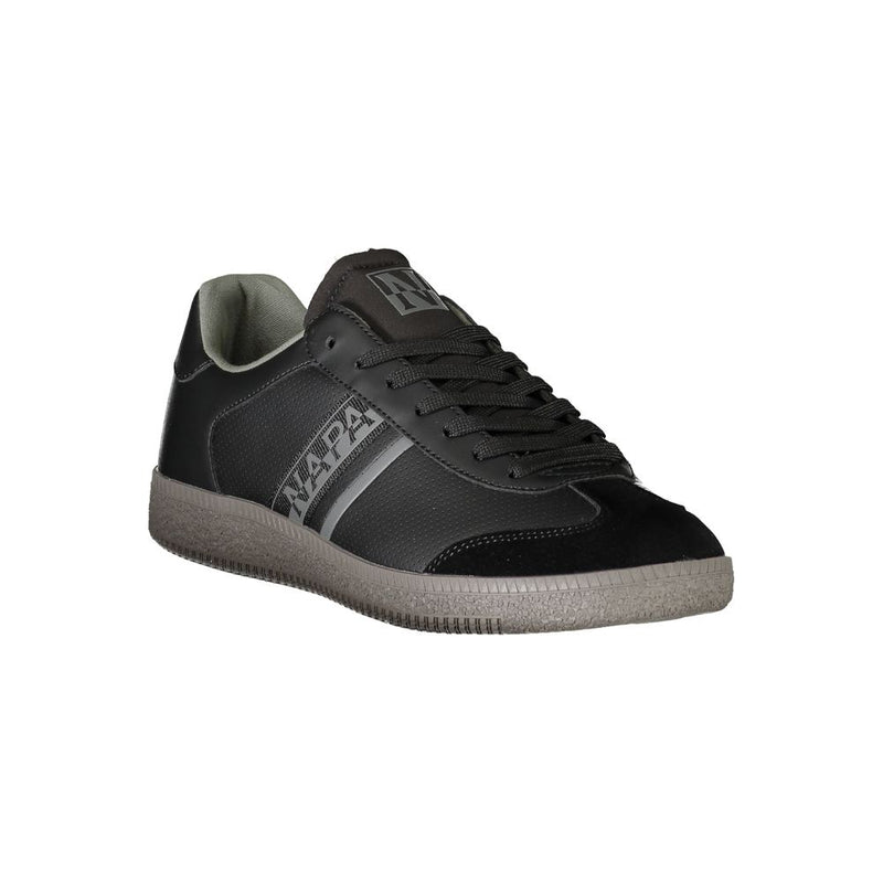 Napapijri Black Polyester Sneaker - Modern Athletic Style