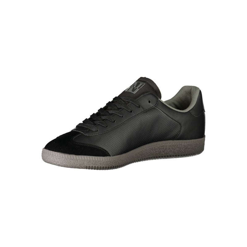 Napapijri Black Polyester Sneaker - Modern Athletic Style