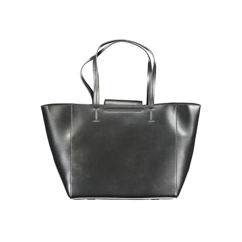 Calvin Klein Black Polyester Handbag - Élégance et Durabilité